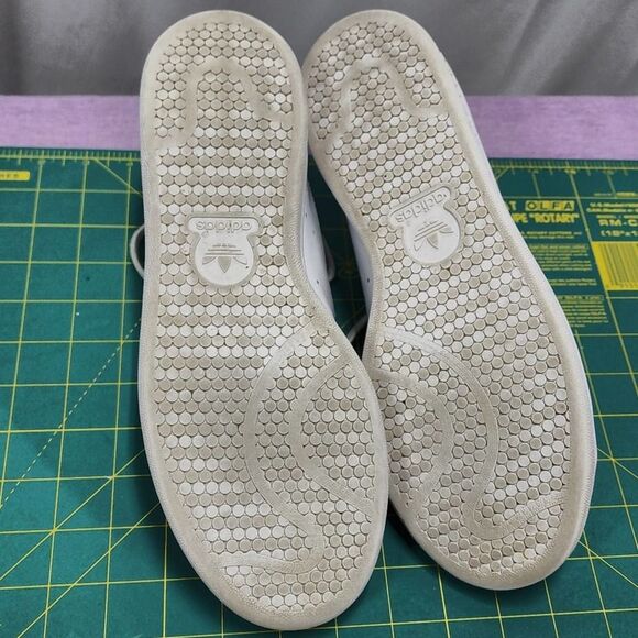 Adidas Stan Smith shiny white black snakeskin FV3422 10 - Picture 8 of 12